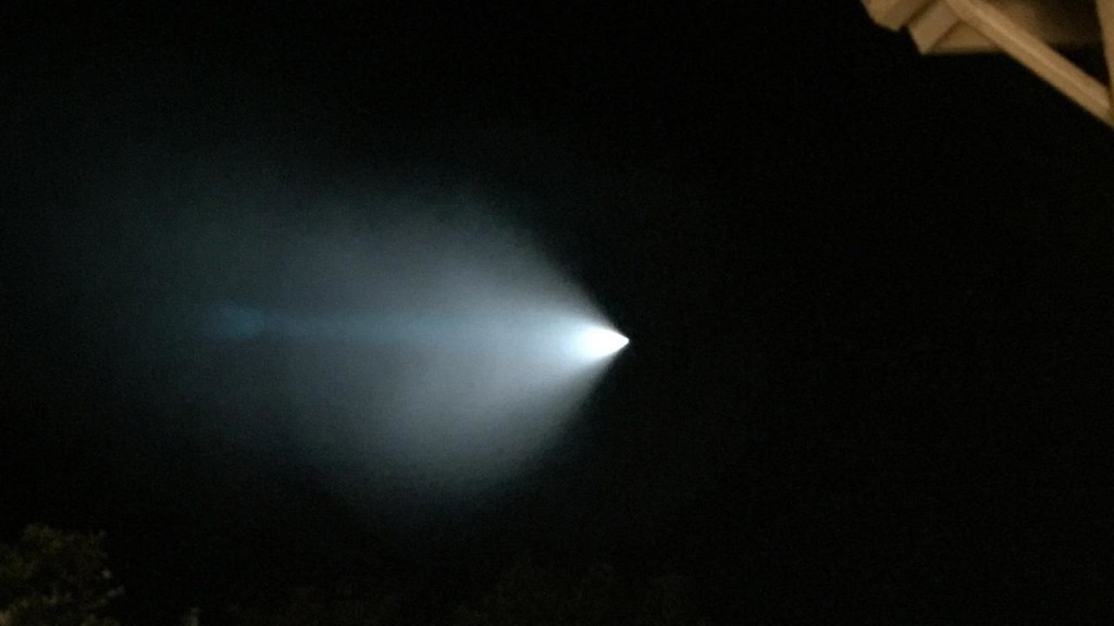 Mysterious light in sky California