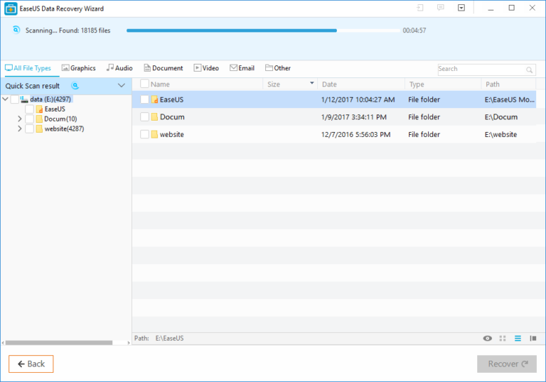 With EaseUS Gets Deleted Data Back From Hard Drive